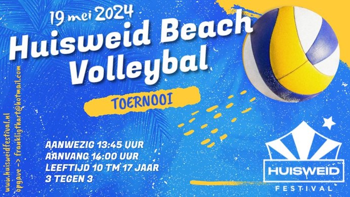 Beachvolleybal toernooi Huisweid festival 2024
